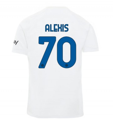 Inter Milan Alexis Sanchez #70 Vieraspaita 2023-24 Lyhyet Hihat